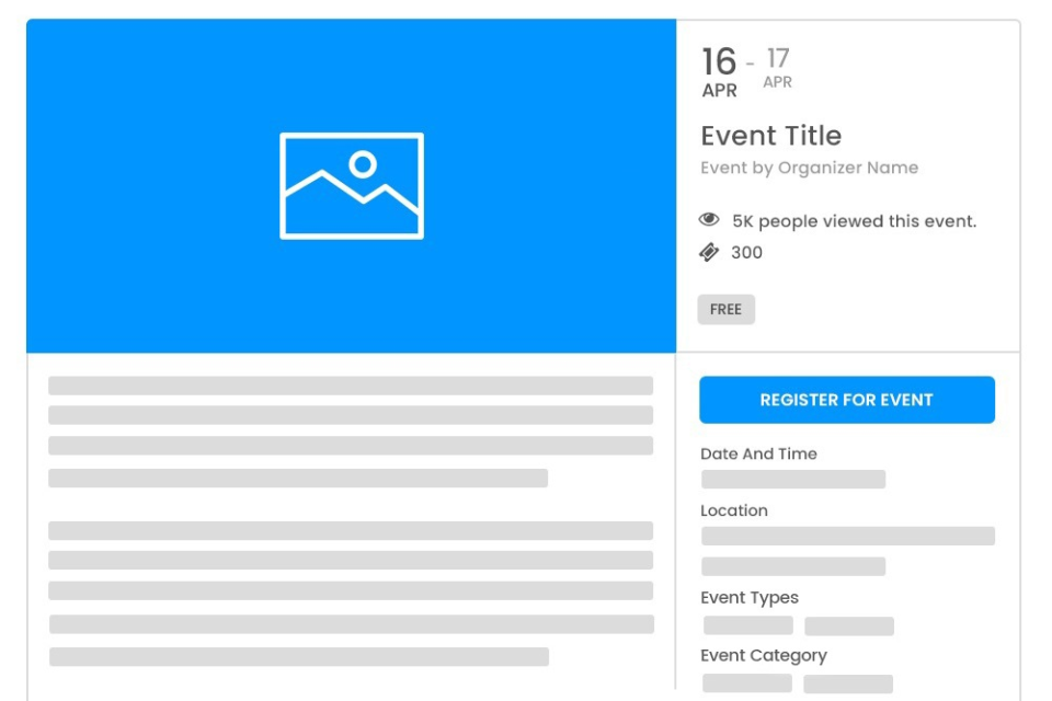 screenshot of WP Event Manager